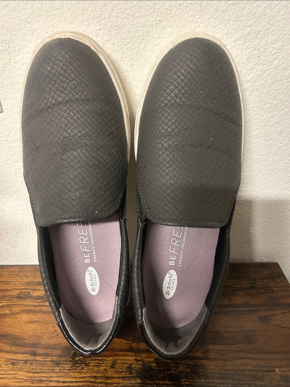 Dr. Scholl's Black Slip-On Moccasin Sneakers for Women